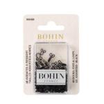 BOHIN Spring Hooks&Eyes Nickel/Black Blister