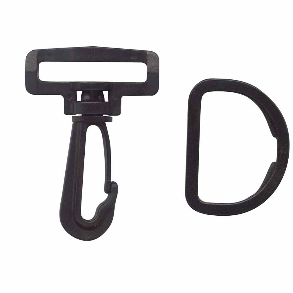 ELAN Swivel Clip / D-Ring - 38mm (11⁄2″) - Black