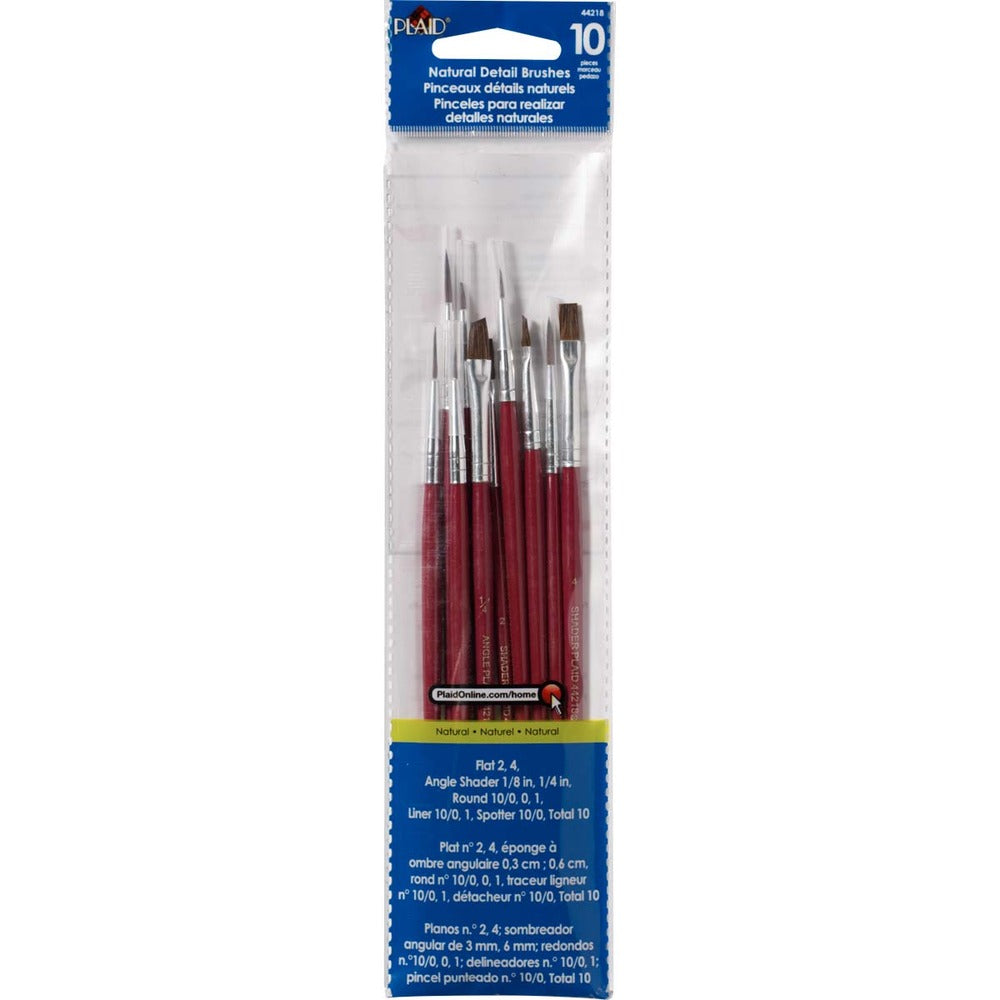 Brush Set, Natural Detail (10pc)