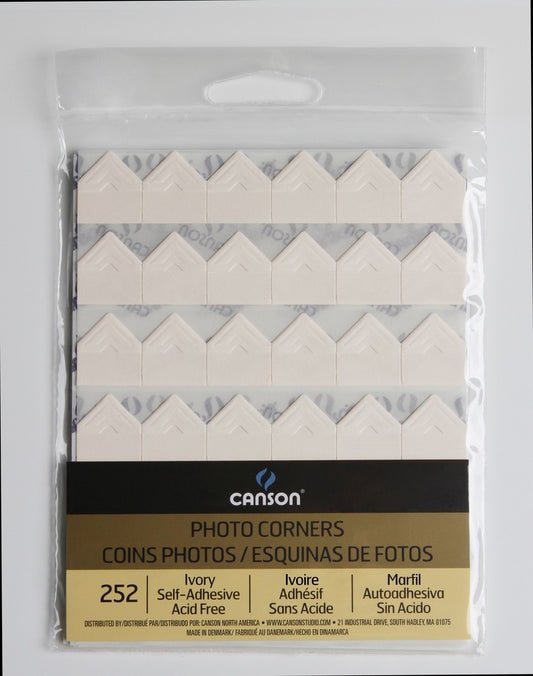 Self Adhesive Photo Corners, Ivory