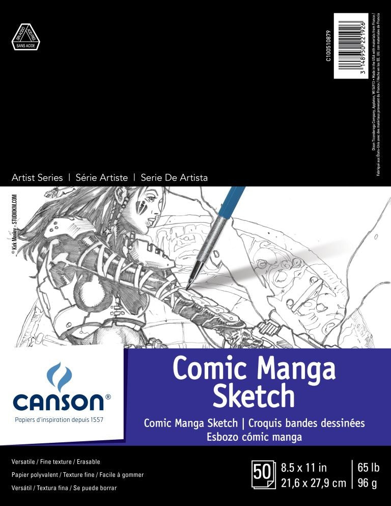 Comic & Manga Sketch Paper Pad, 8.5" x 11"
