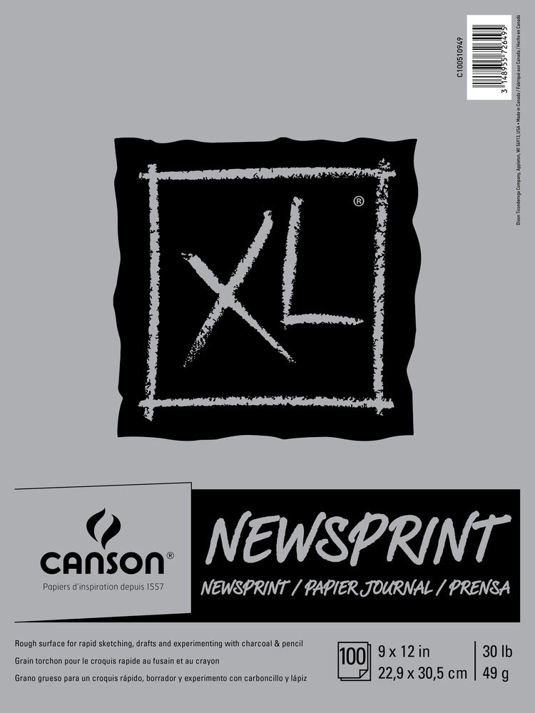 XL Newsprint Pad, 9" x 12"
