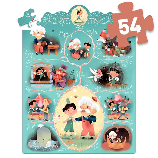 Story puzzle / Pinocchio / 54 pcs