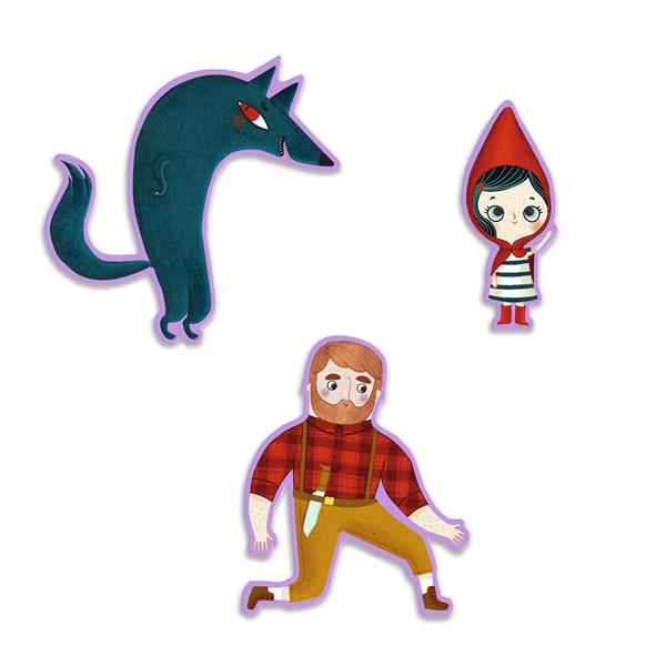Story puzzle / Little Red Riding Hood / 35 pcs