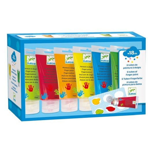 Djeco 6 finger paint tubes / Classic