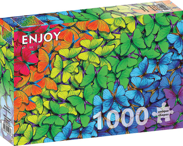 1000 Piece AI Assistance Rainbow Butterflies