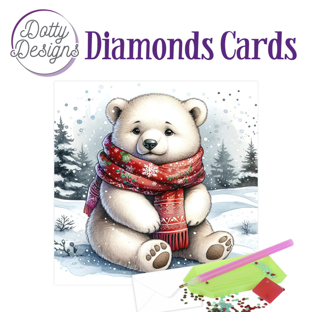 Dotty Designs Diamond Card Kit, Polar Bear
