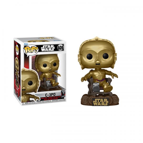 FUNKO POP - STAR WARS - EP VI 40TH C3PO IN CHAIR 609