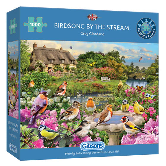 Birdsong by the Stream 1000 Piece Jigsaw Puzzle