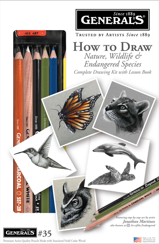 How to Draw Nature Wildlife & Endangered Species Kit
