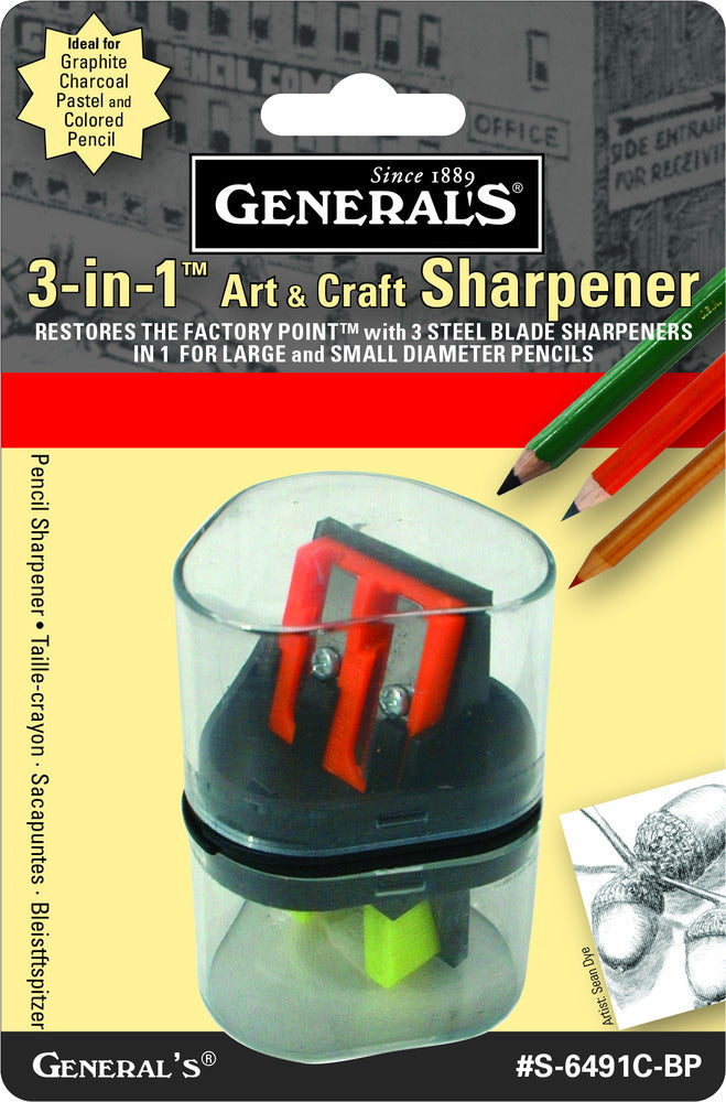 3-in-1 Sharpener (Blistercarded)