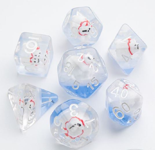 Embraced Series: Polar Bear: RPG Dice Set (7pcs)