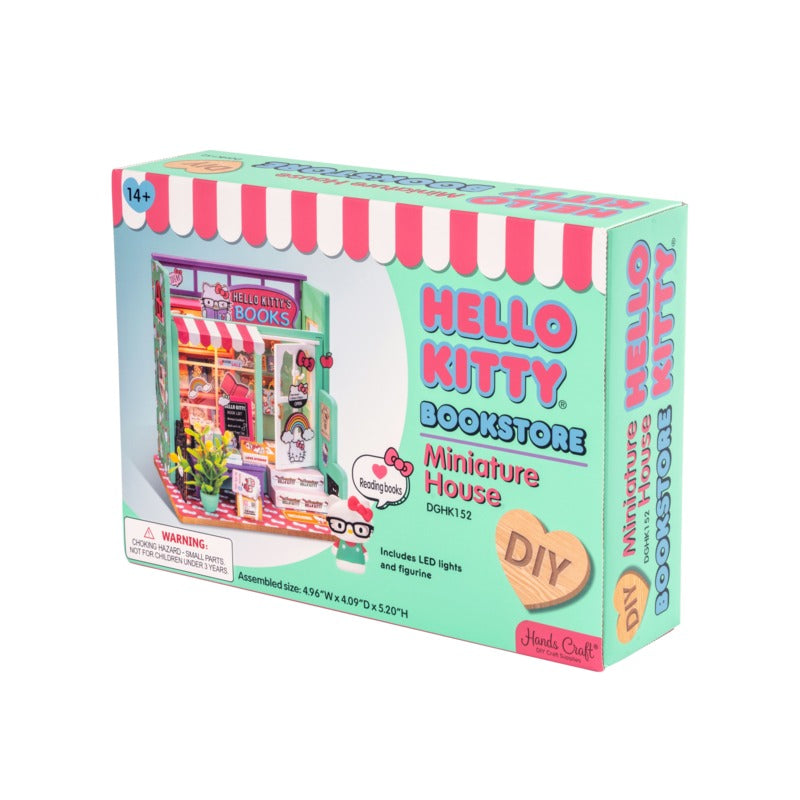 DIY Miniature Model Kit, Hello Kitty Bookstore