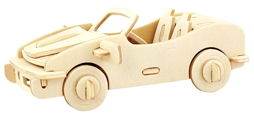 3D Classic Wooden Puzzle, Racing Car