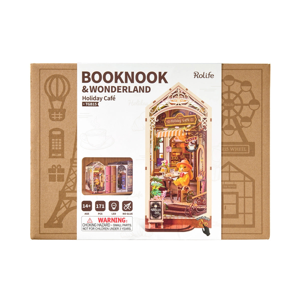 Rolife DIY Book Nook Kit - Holiday Cafe TGB15