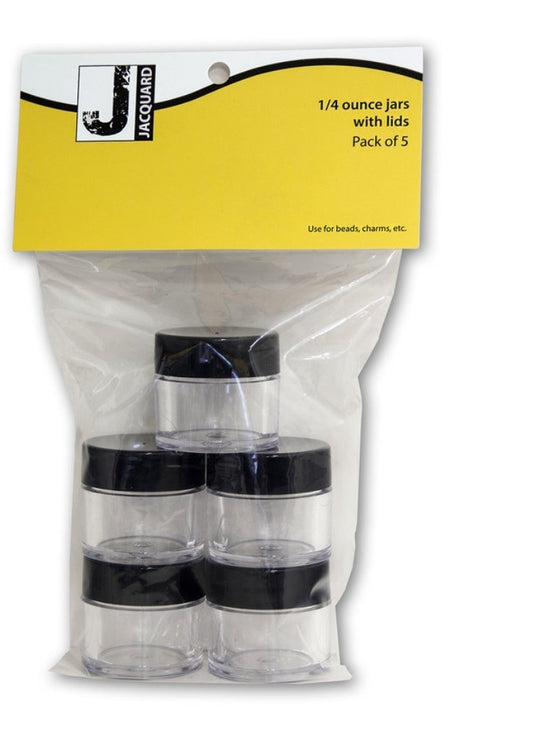 Jar, 1/4 oz Clear (5 Pack)