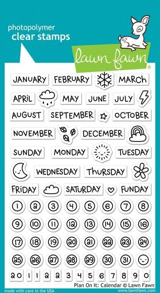 Clear Stamp Set, Plan On It: Calendar