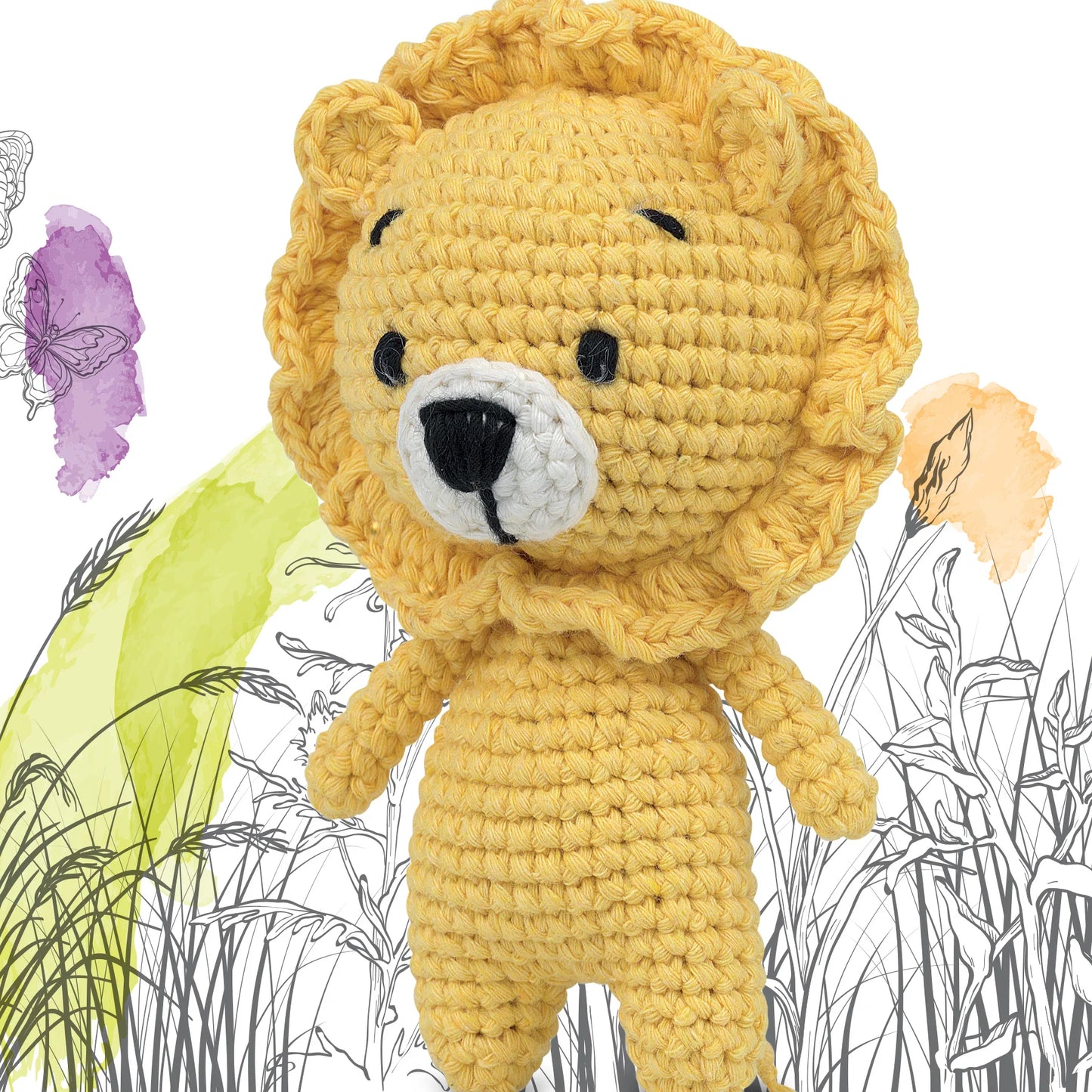 Knitty Critters - Pouch Pals I Leo The Lion