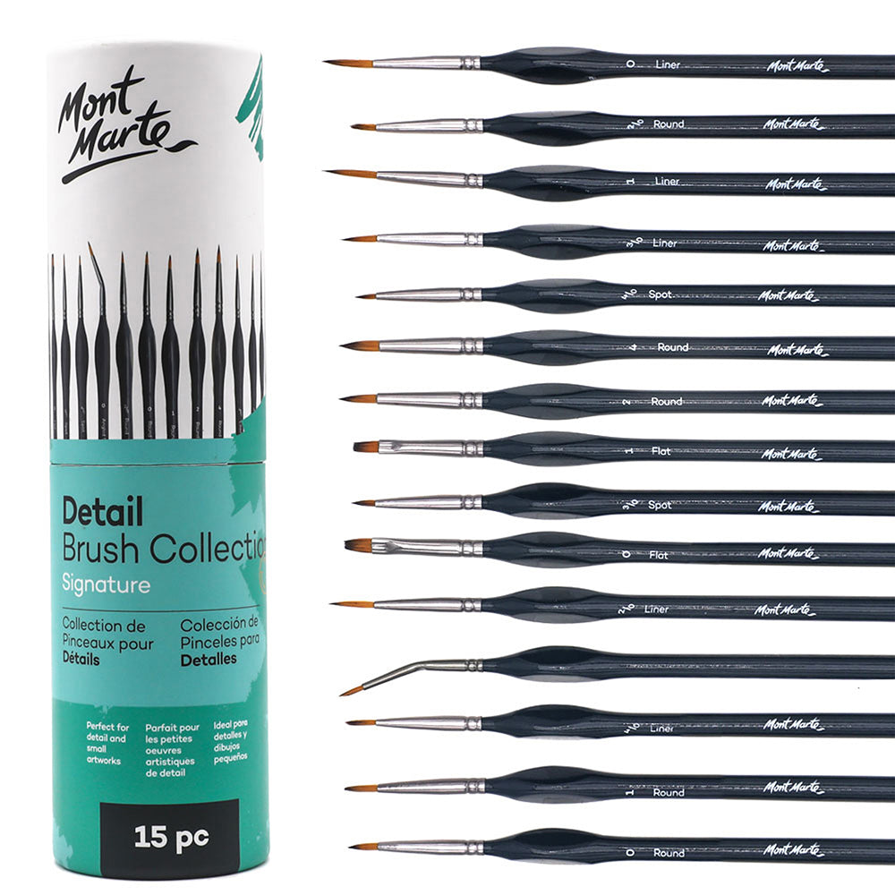 MONT MARTE Detail Brush Collection - 15 pcs