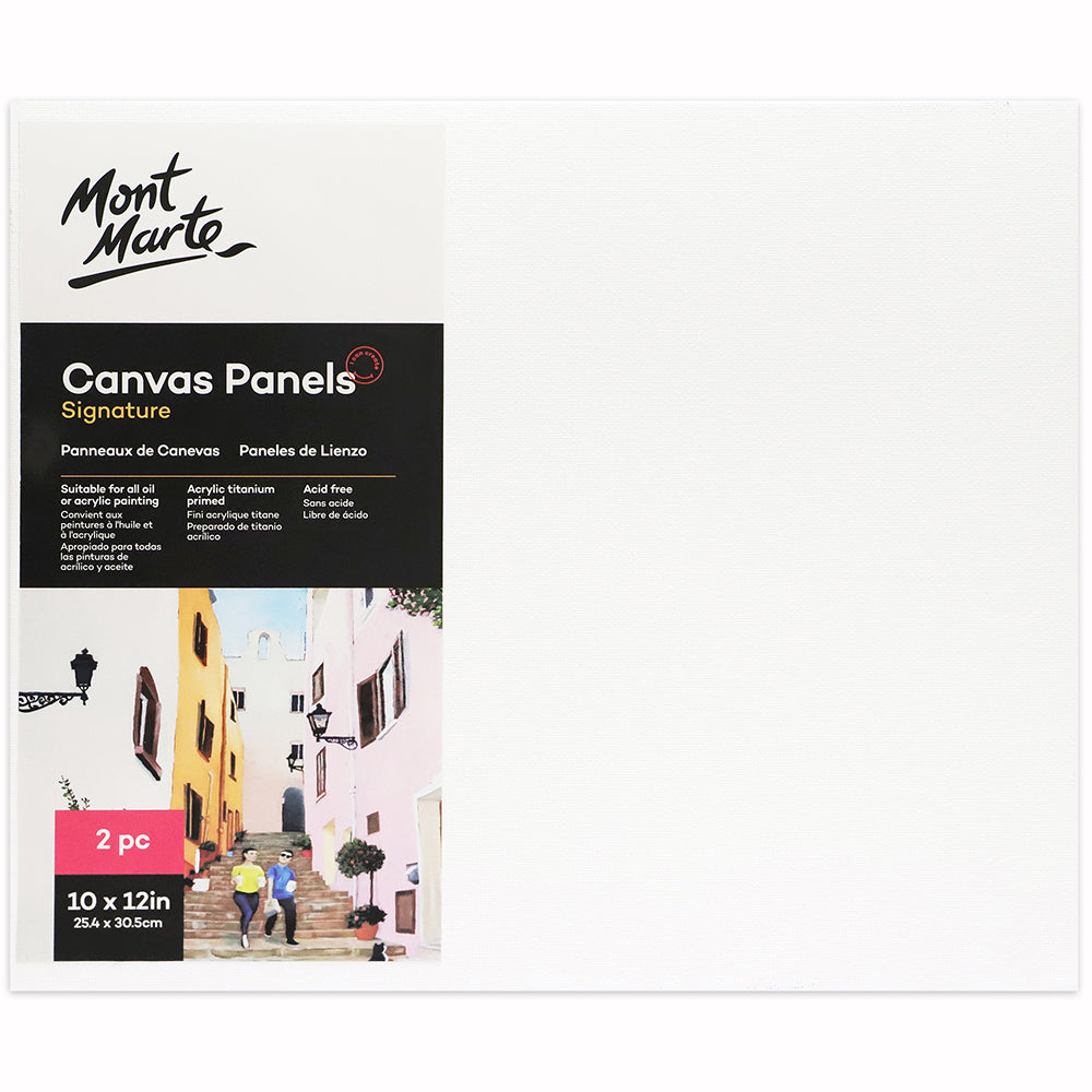 MONT MARTE Canvas Panels 10″ x 12″ (25.4 x 30.5cm) - 2pcs
