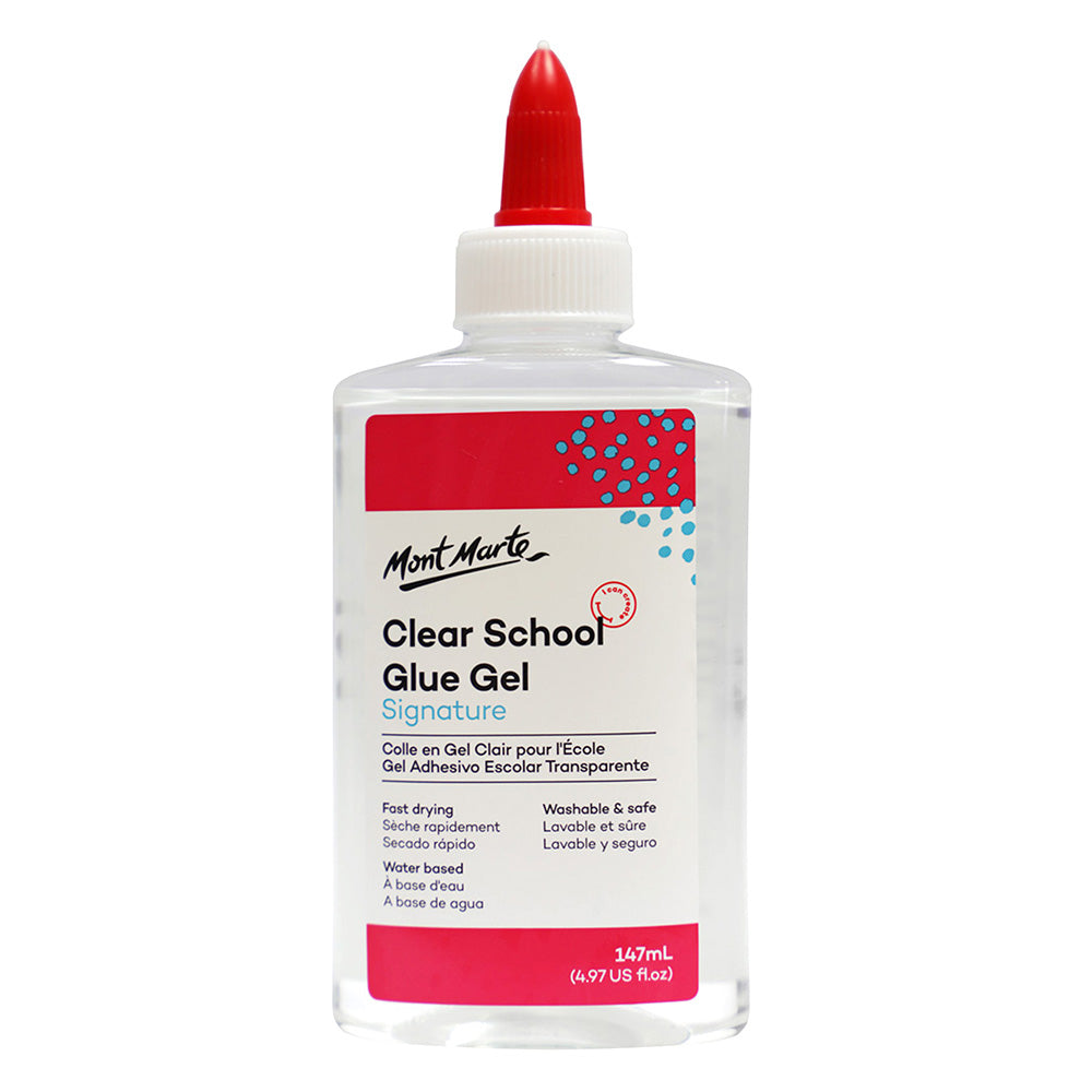 MONT MARTE Clear School Glue - Washable - 147ml