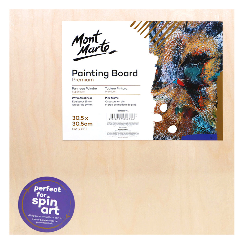 MONT MARTE Premium Painting Board 12″ x 12″ (30.5 x 30.5cm)