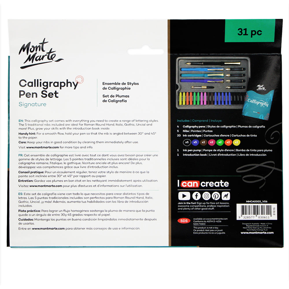 MONT MARTE Calligraphy Set 31pcs