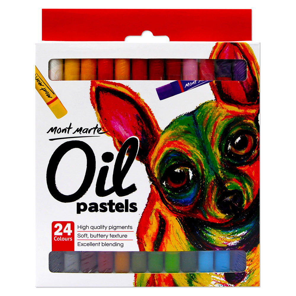 MONT MARTE Oil Pastels - 24pcs