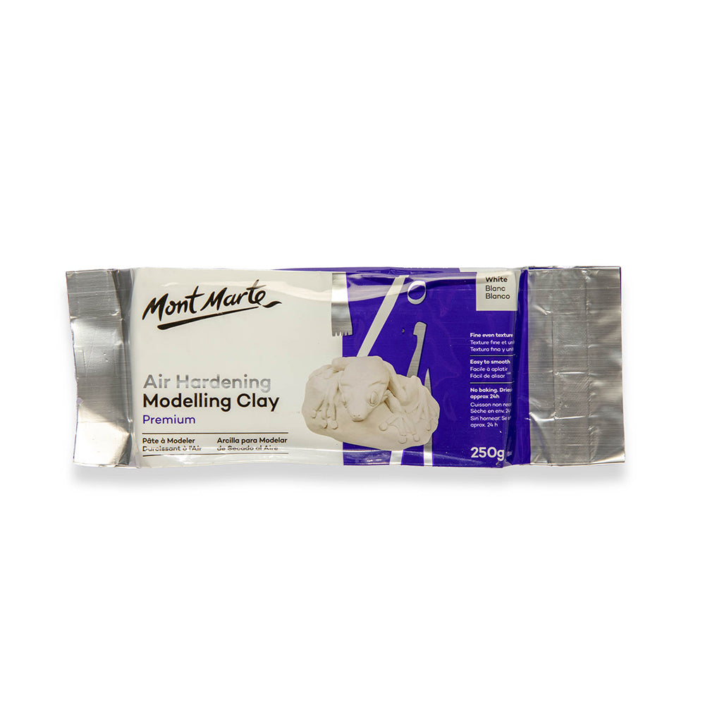 MONT MARTE Air Hardening Modelling Clay - 250g (8.8oz) - White