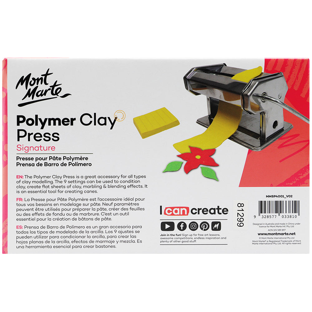 MONT MARTE Polymer Clay Press - 1 pc