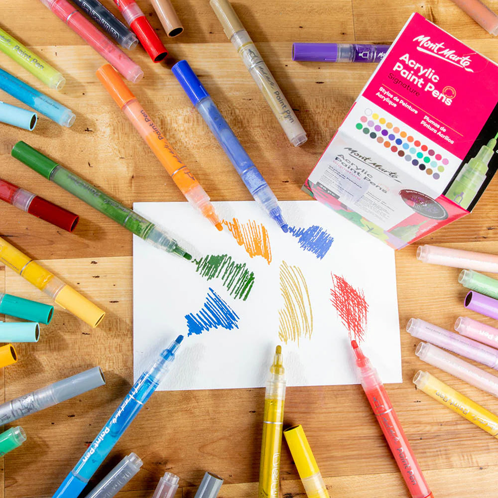 MONT MARTE Acrylic Paint Pens - Broad Tip 36 pcs