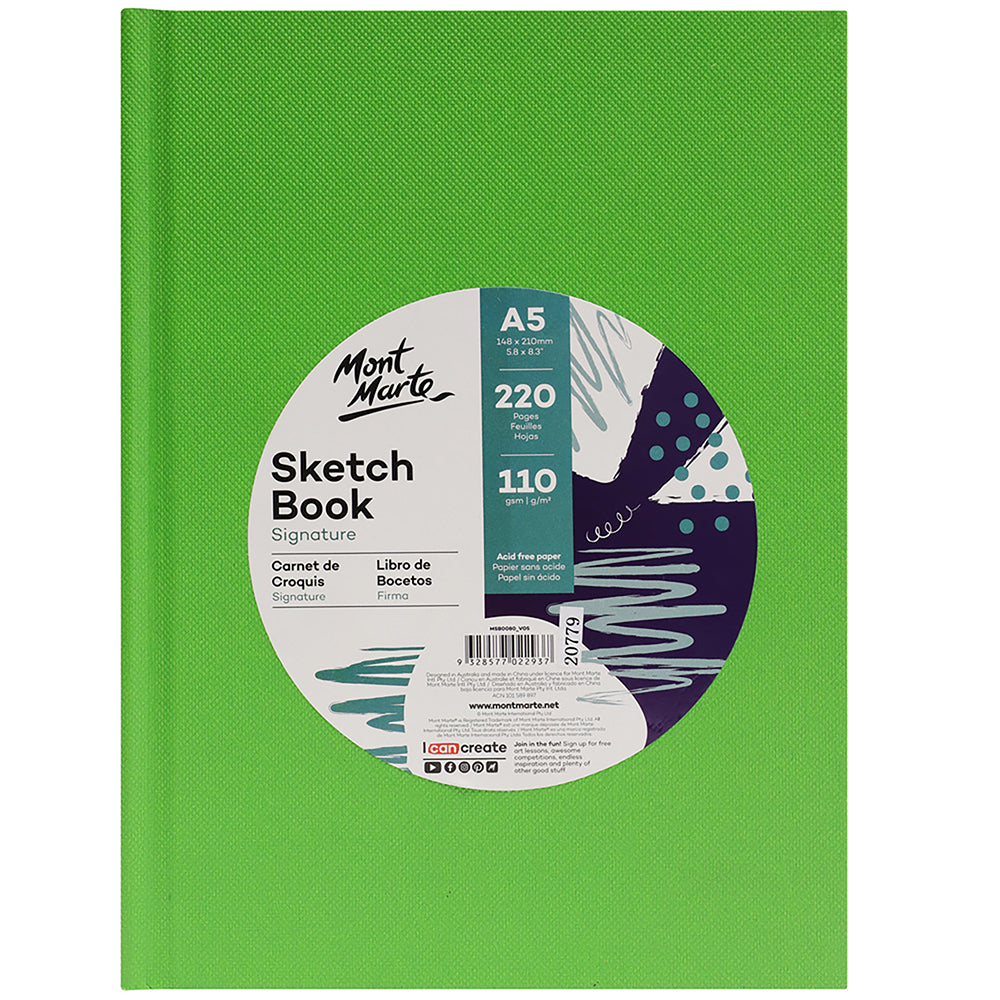 MONT MARTE Sketch Book Hard Cover 110g A5 - 220pgs