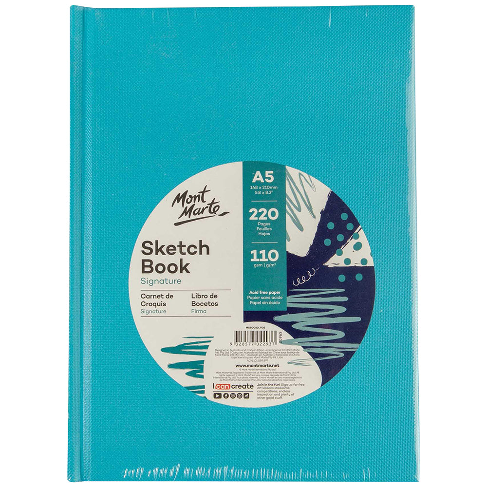 MONT MARTE Sketch Book Hard Cover 110g A5 - 220pgs