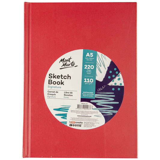 MONT MARTE Sketch Book Hard Cover 110g A5 - 220pgs