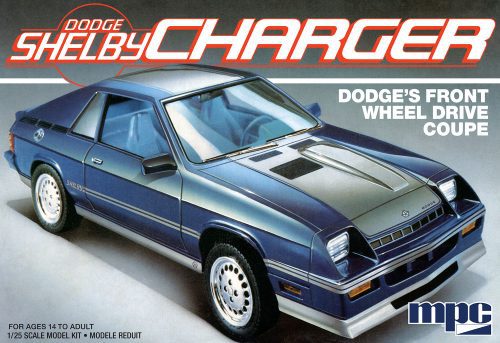 MPC 1986 DODGE SHELBY CHARGER 1:25 SCALE MODEL KIT