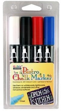 Bistro Chalk Marker Set, Chisel - C (4pc)