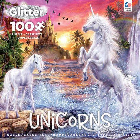 - Unicorn Waterfall Sunset (GLITTER)