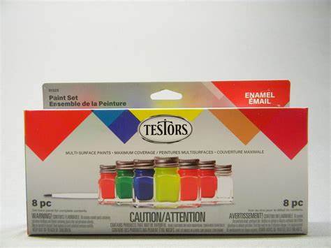 Testors 8-Pc Acrylic Value Paint Set Fluorescent