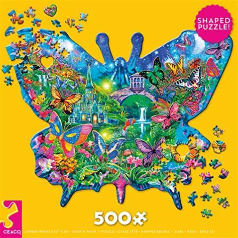 PUZZLE SHAPES - Butterfly - 500 PIECE PUZZLE
