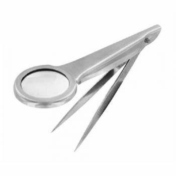 MAGNIFIER WITH TWEEZER