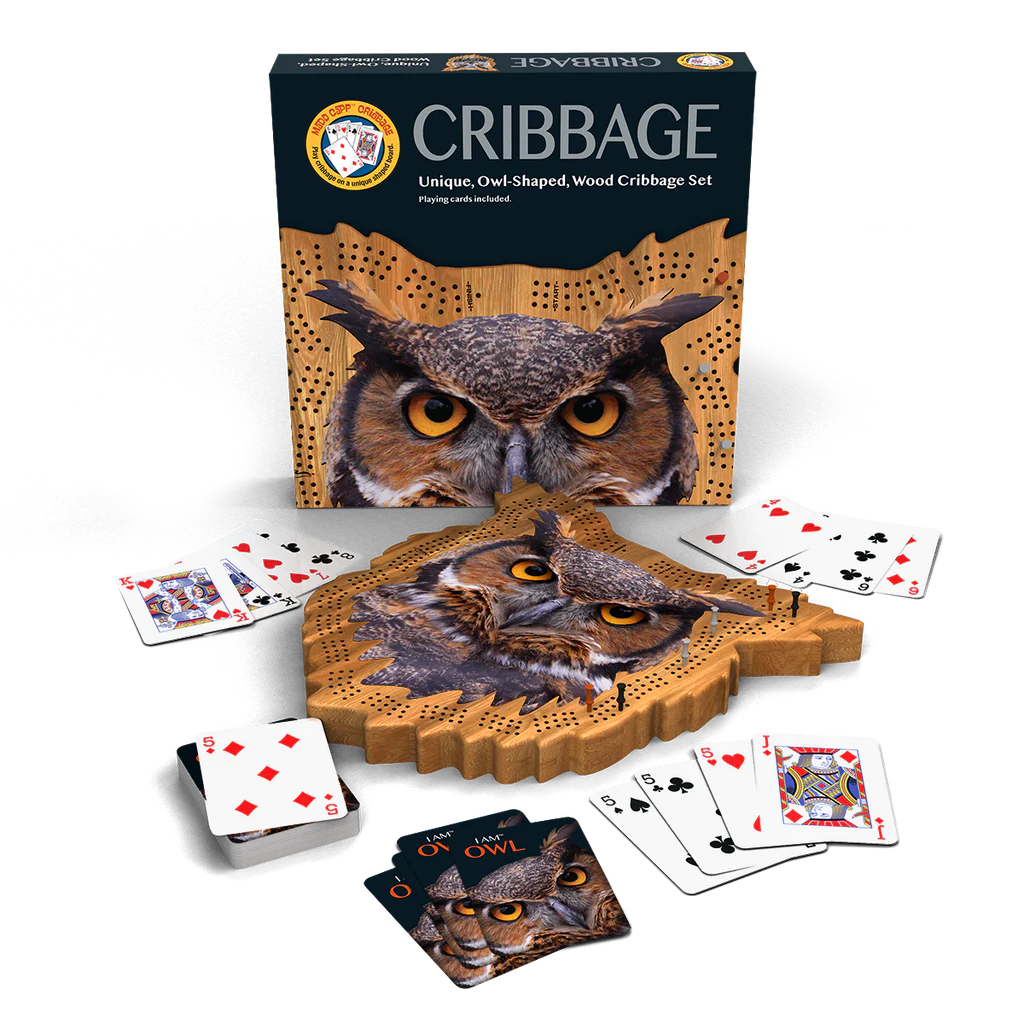 OWL CRIBBAGE SET