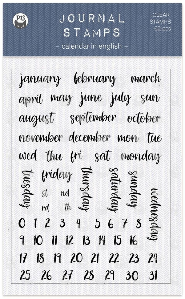 Journal Clear Stamp, Calendar