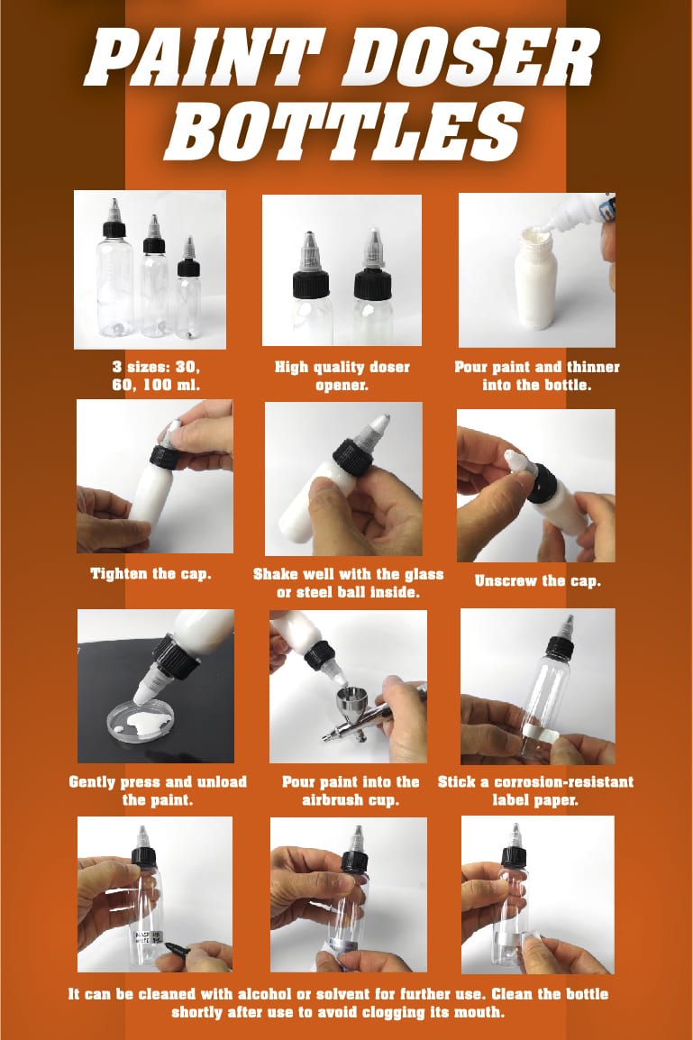 AK Interactive PAINT DOSER BOTTLES 60ml.