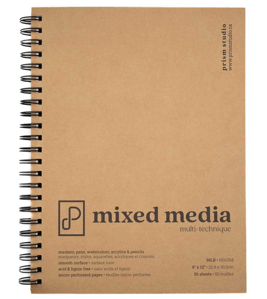 Mixed Media Paper Pad, 9" x 12"