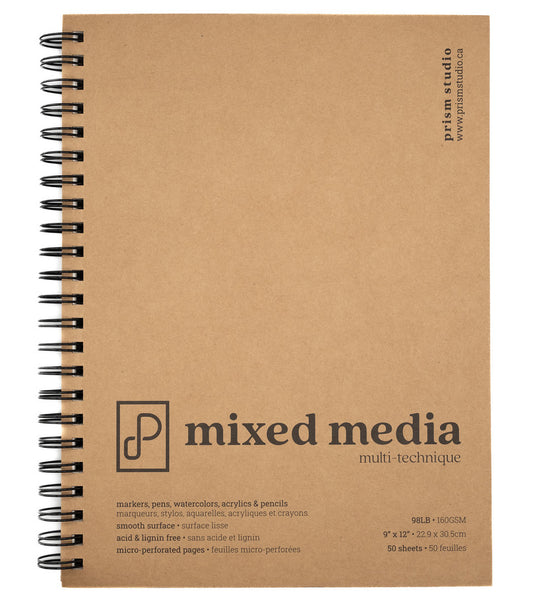 Mixed Media Paper Pad, 9" x 12"