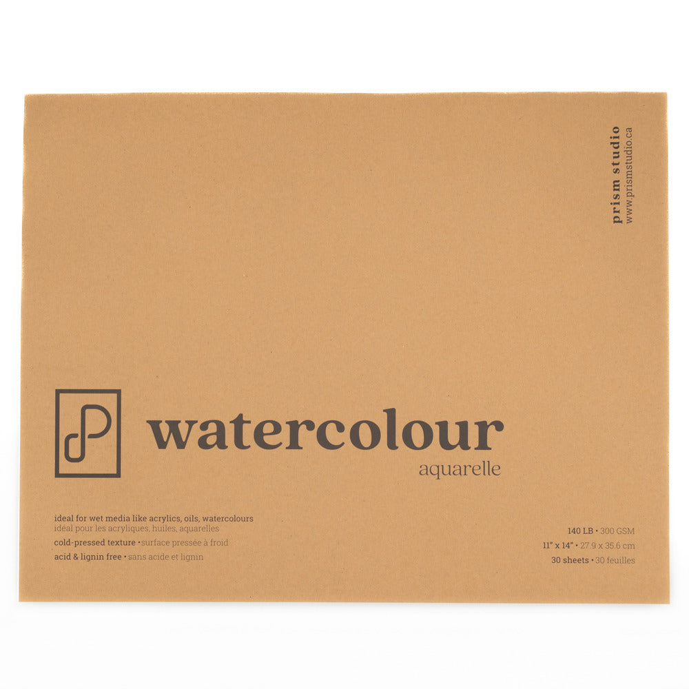 Watercolour Paper Pad, 11" x 14" - Cold Pressed 140lb (Glue Bound)