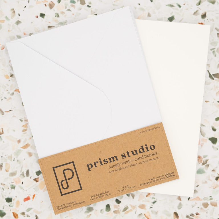 Card Blanks & Envelopes, 5" X 7"