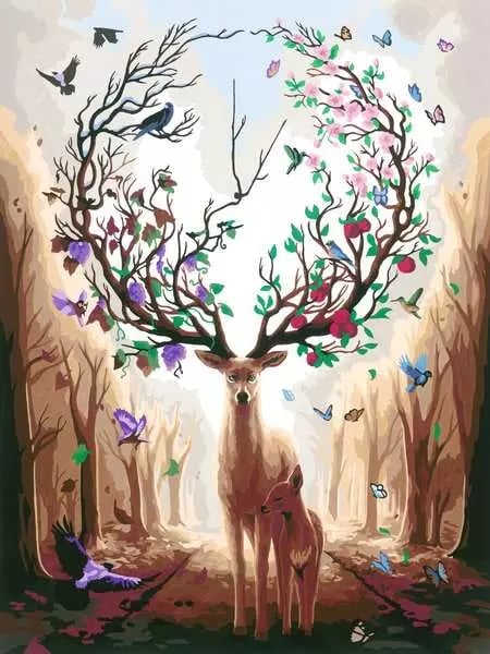 CreArt Paint by Numbers - Magnificent Encounter