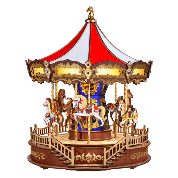 Rolife 3D Wooden Puzzle, DIY Music Box - Classic Carousel