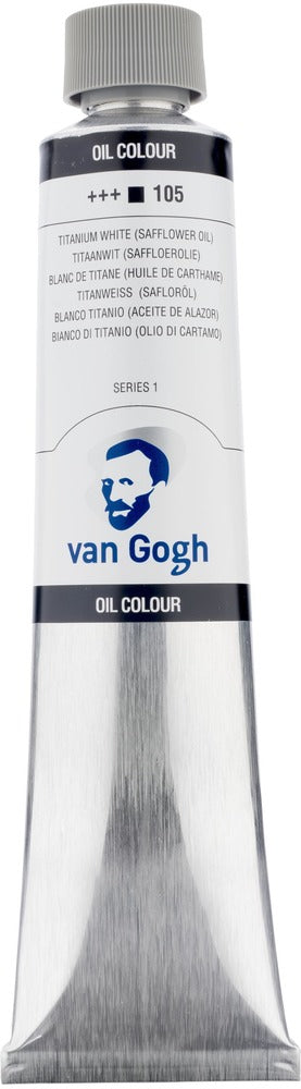 Van Gogh Oil Color Tube, 105 Titanium White (200ml)